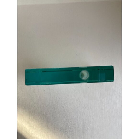 Stephen Schlanser Crystal Glass Etched Ginkgo Leaf 5” Ikebana Vase Signed 1999 - Picture 7 of 14